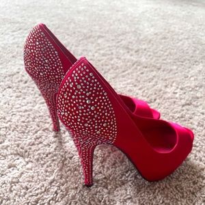 Rhinestone Heel Pumps